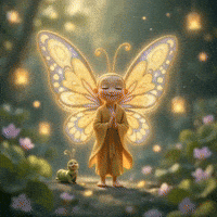 buddhaflyjourney animation cartoon fly butterfly GIF