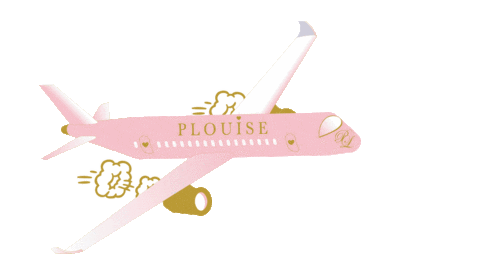 Holiday Plane Sticker by P.Louise Makeup Academy