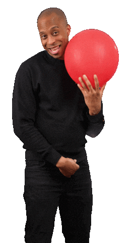 Playing Red Balloon Sticker by Bernardson