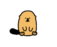 Tired Sea Otter Sticker by takadabear