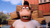 shocked cow GIF by Qvisten Animation