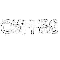 Illustration Coffee Sticker