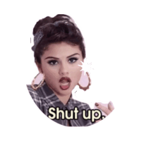 shut up STICKER by imoji