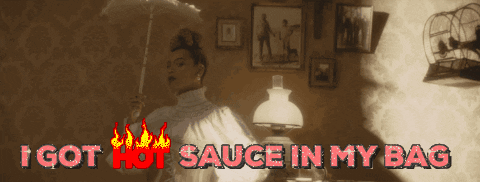 hot sauce beyonce GIF by Yosub Kim, Content Strategy Director