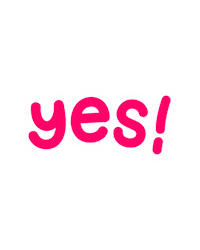 Lets Go Yes Sticker by Marcel Katz / The Art Plug