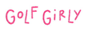 Pink Golf Sticker by Catharina Stewart