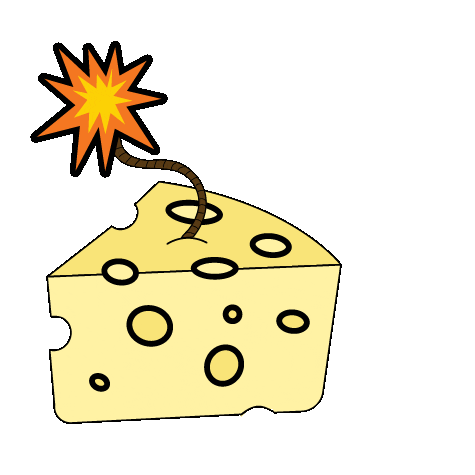 Cheese Pirate Sticker by Pirate's Booty