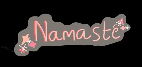 CreativeStar giphyattribution namaste handdrawn Hindi GIF