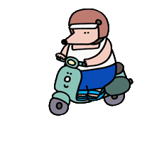Illustration Ride Sticker