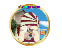 Congratulations Gnome Sticker