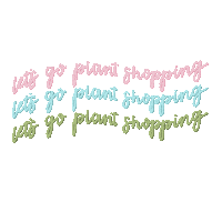 Shopping Plant Sticker