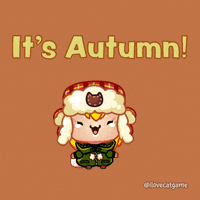 Fall Season Cat GIF by Mino Games