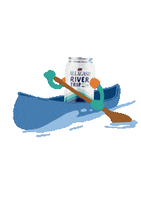 AllagashBrewing craftbeer maine canoe paddling Sticker