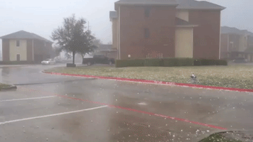 Hailstorm Hits Wylie, Texas