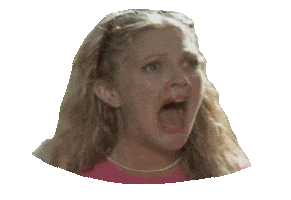 drew barrymore omg Sticker