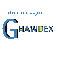 intujiena illustration blue white yellow Sticker