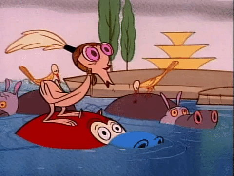 ren and stimpy nicksplat GIF