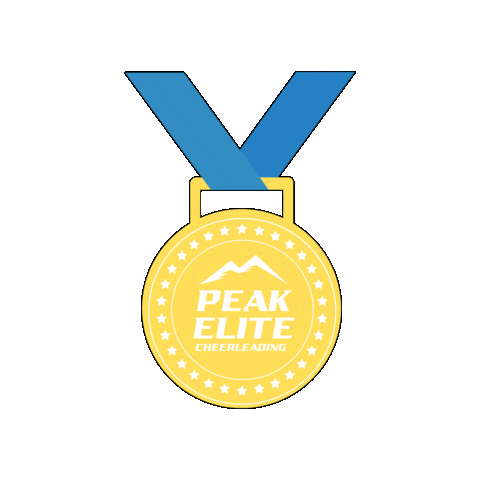 Gold Sticker by Peak Elite Cheerleading