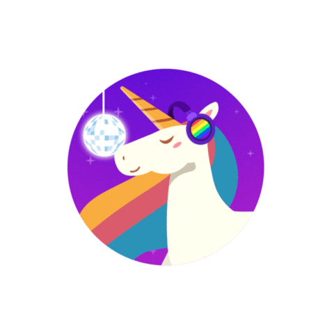 rainbow gif artist Sticker by alearause