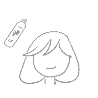 Spray Hair Sticker by NATULIQUE