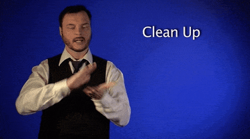 clean up asl GIF by Sign with Robert