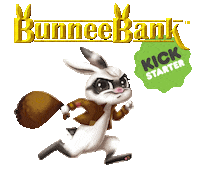 bunny drop Sticker