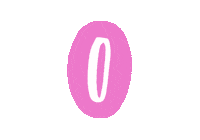 Pink Numbers Sticker by mamaQuilla Tejidos
