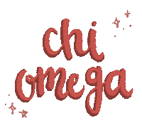 Chi Omega Sticker