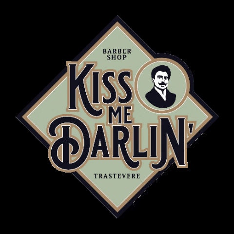 Kissmedarlinbarbershop giphygifmaker barber roma barbiere GIF