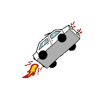 Fire Flying Sticker by Chantal Frontale