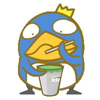penguin bubble Sticker by ShiGai