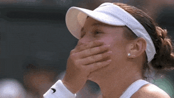 Amanda Anisimova Sport GIF by Wimbledon