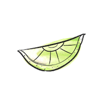 LeighElizabethStudio orange fruit lemon watermelon Sticker