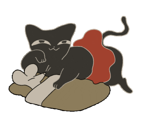 tasoyamaro giphyupload cat goodnight ねこ Sticker