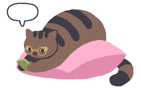 Cat Scrolling Sticker by ruillu