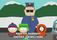 eric cartman officer barbrady GIF by South Park 