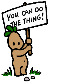 You Can Do It Love Sticker