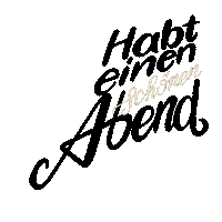 Abend Abig Sticker by Handbeschriftetes