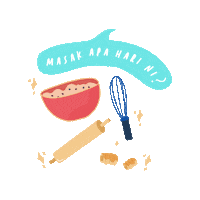 Illustration Cooking Sticker by Tenaga Nasional