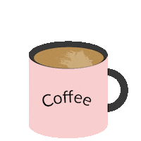 Pink Coffee Sticker