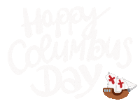 Columbus Day Usa Sticker