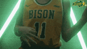 Basketball Bison GIF by NDSU Athletics