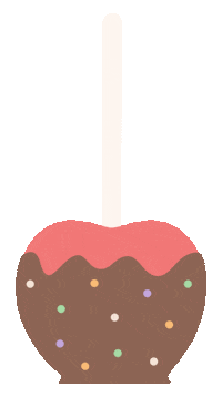 Toffee Apple Halloween Sticker