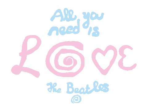 All You Need Is Love Valentine Sticker by The Beatles