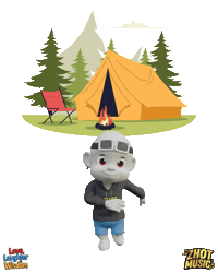 Summer Camping Sticker by Zhot Music