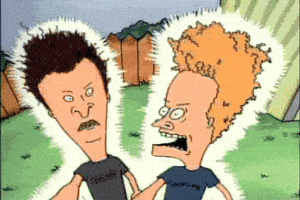 Shocked Beavis And Butthead GIF