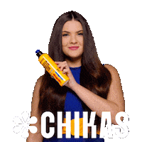 Beauty Hair Sticker by Chikas Cosméticos