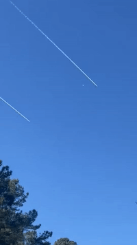White Object and Jets Seen Over Myrtle Beach as FAA Grounds Flights for 'National Security Effort'