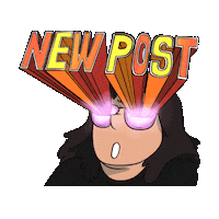 Mood Wow Sticker by Man with Long Hair