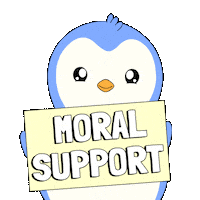 You Are Not Alone Sticker by Pudgy Penguins